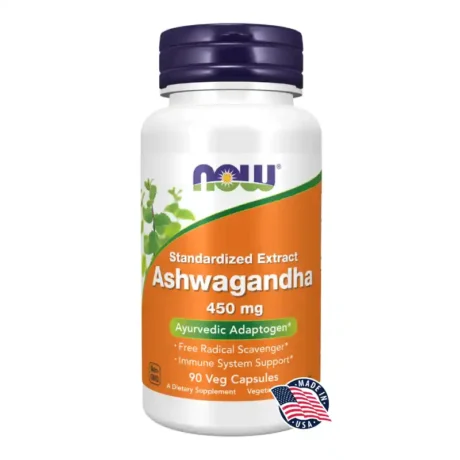 Ashwagandha 450mg 90 Caps – NOW Foods
