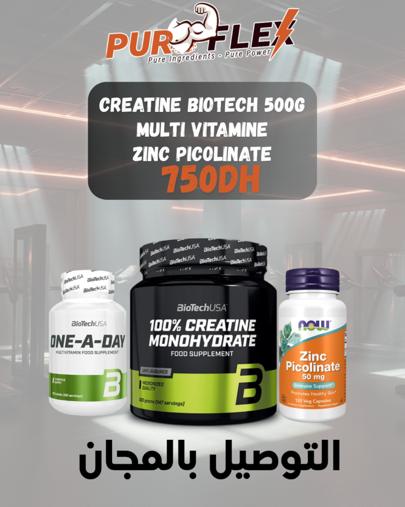 Creatine BioTech 500g + One a day + Zinc picolinate 120caps