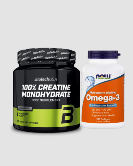 Creatine Biotech 500g - Omega 3 Now Food