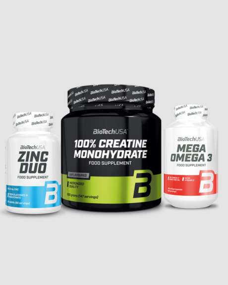 Creatine Biotech 500g - Zinc - Omega3