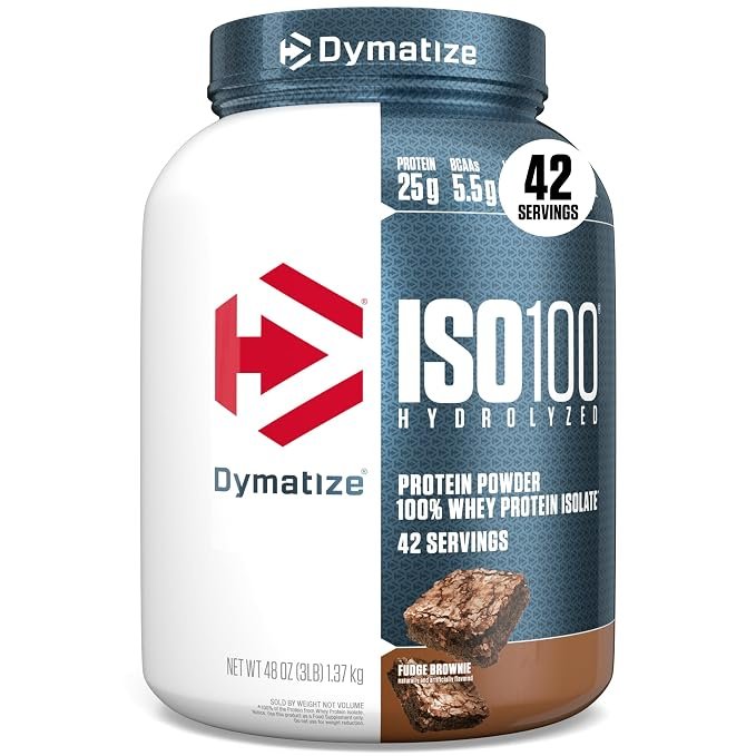 ISO 100 Hydrolyzed 1.37kg Dymatize – 100% Whey Protein Isolate Hydrolysé (25g Protéine, 5.5g BCAA, 42 doses, Gluten Free)
